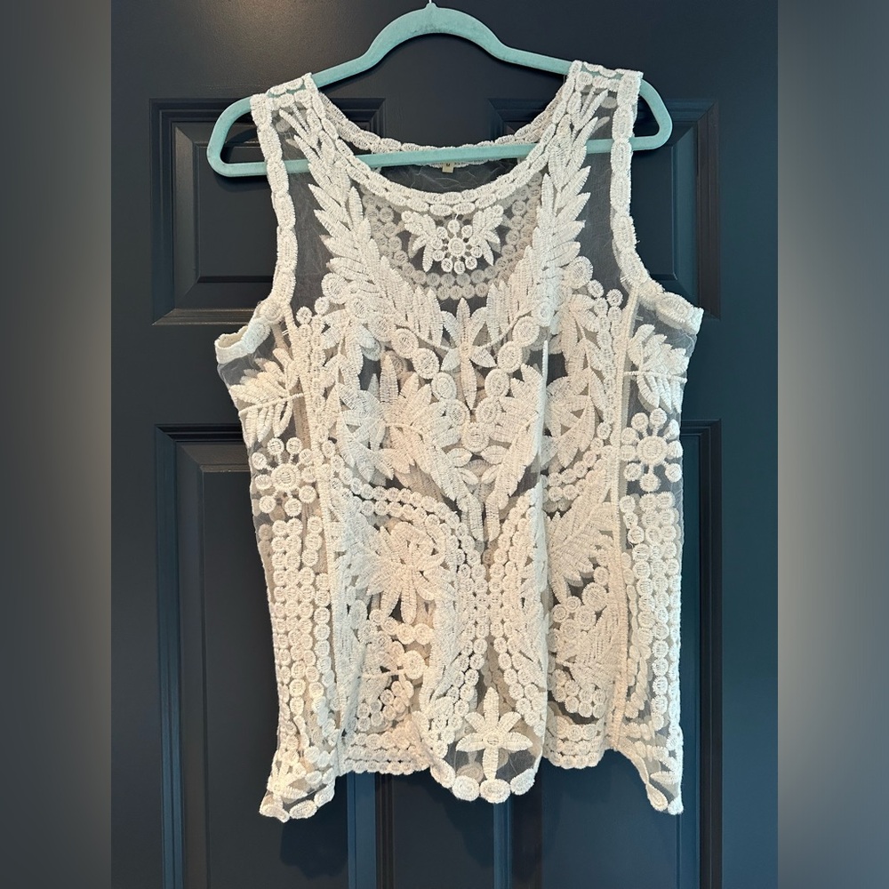 Anthropologie Medium Lace Tank